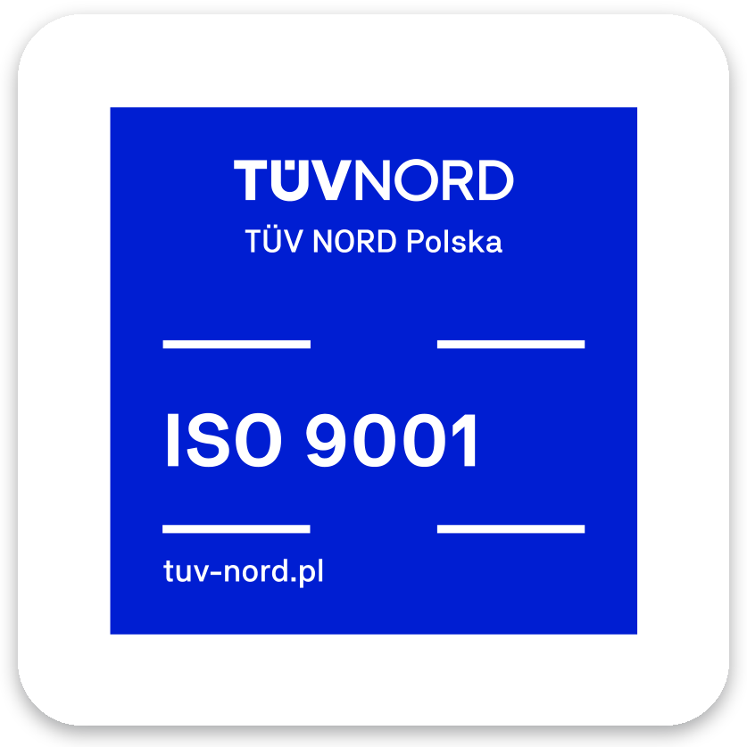 Certyfikat ISO 9001:2015 - TÜV NORD Polska