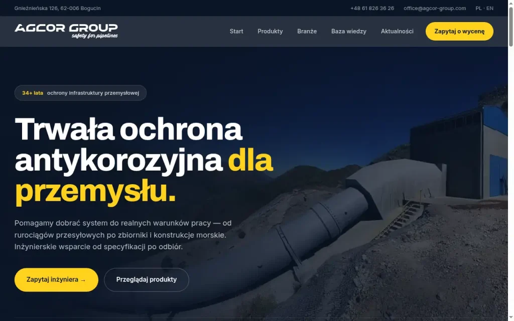 Nowa strona internetowa AGCOR GROUP