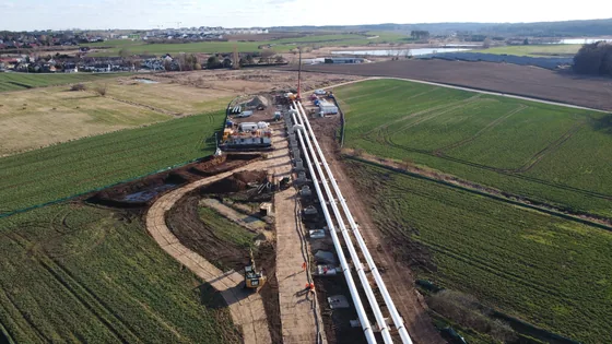 Gazociąg DN 1000 Gustorzyn–Wronów, etap II Leśniewice–Rawa Mazowiecka - zabezpieczenie spoin przekroczeń HDD
